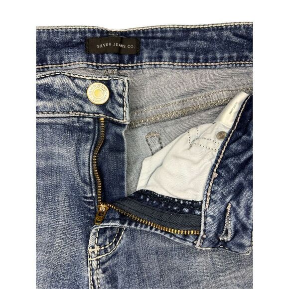 Silver Jeans Women’s 31 Elyse Mid Rise Bootcut Denim Stretch Country Cowgirl - Picture 3 of 8